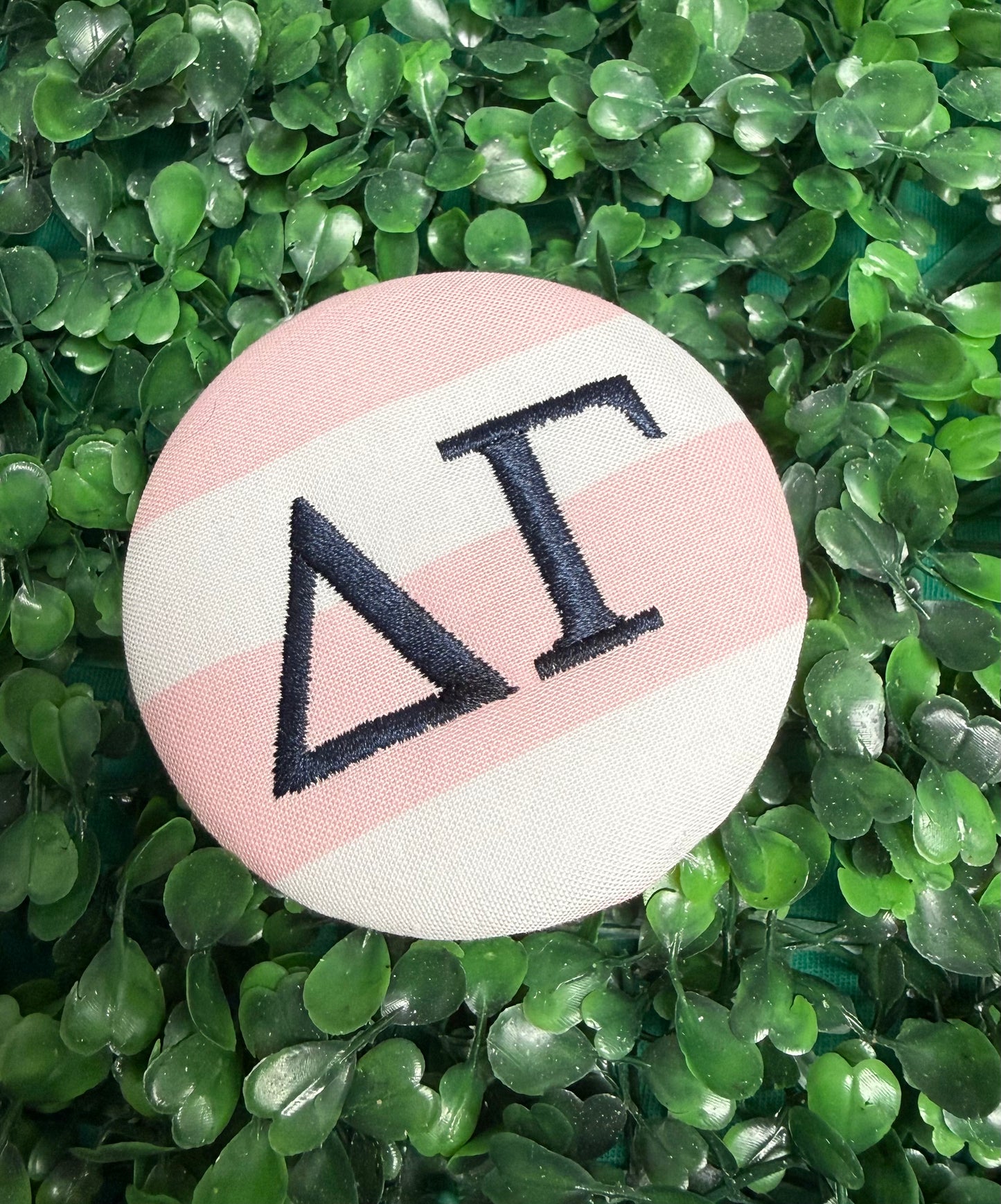 Embroidered sorority buttons